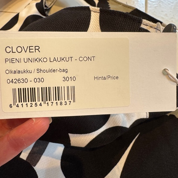 Marimekko Black and White Shoulder Bag - Picture 3 of 6